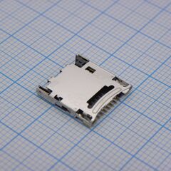DM3CS-SF, 8 position smt right angle gold finish micro sd card connector