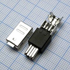 USB IEEE 1394/4Pin на кабель, разъем usb тип ieee 1394 вилка на кабель 4 конт