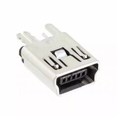 1734753-1, разъем mini usb тип b, usb 2.0, розетка, 5 вывод(-ов), монтаж в сквозное отверстие