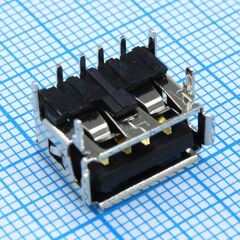 DS1095-06-BNR0, разъем usb 2.0 type a (розетка) угловой на плату (tнt)