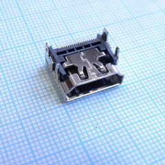 HDMI гнездо на плату smd, разъем hdmi розетка для smd пайки на плату 4 вывода для крепежа(2)