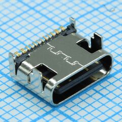 DS1144-07-16FS8BNR0, розетка usb тип c угловая, 16 контактов, smt