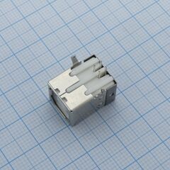 DS1099-WN0-FE, разъем usb тип b розетка на плату белая, угловая