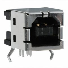 292304-1, разъем usb, тип b, usb 2.0, розетка угловая, 4 контакта