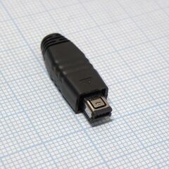 miniUSB 4AM, разъем mini usb тип a вилка кабельная 4 конт