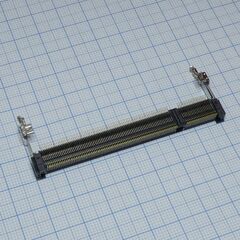 1717468-3, разъем гнездо, sodimm, 200 контакт(-ов), медь, контакты с покрытием из золота