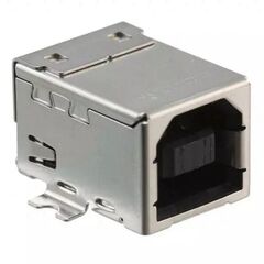 1734346-1, разъем usb тип b, usb 2.0, розетка, 4 вывод(-ов), поверхностный монтаж, прямой угол