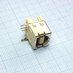 292304-2, разъем usb, тип b, usb 2.0, розетка угловая, 4 контакта