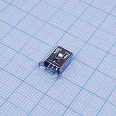 DS1104-03-BN0BT, разъем mini usb, розетка тип b 5 контактов вертикальная