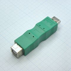 USB ADAPTER AM/BF (25), переходник с вилки usb тип a на розетку usb тип b