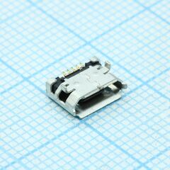 2013499-1, разъем micro usb тип b, usb 2.0, розетка, 5 вывод(-ов), поверхностный монтаж, прямой угол