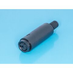 MDN-6F, гнездо mini din 6 контактов на кабель