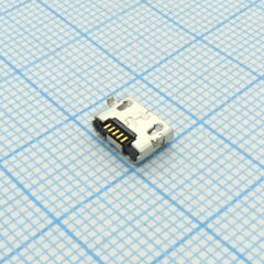 microUSB 5BFR1 REV, разъем micro usb тип b, usb 2.0, розетка угловая, 5 выводов