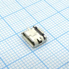 microUSB 5BFR, разъем micro usb тип b, usb 2.0, розетка угловая, 5 выводов