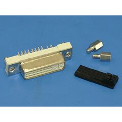 DVI-D-29F, разъем dvi 29 контактов, гнездо на плату