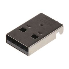 480372200, разъем usb, тип a, usb 2.0, вилка, 4 контакта, поверностный монтаж