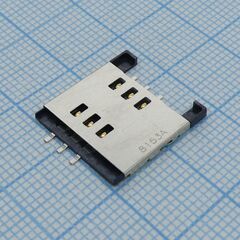 1050480001, низкопрофильный держатель sim карты 1.45мм