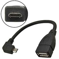 USB AF TO MICROUSB 90 DEGREES (SZC), кабель компьютерный переходный usb szc usb af-micro usb, угловой 90°