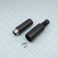 KLS1-294M-6B, вилка mini din 6 контактов на кабель