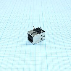 DS1099-BN0, разъем usb тип b розетка на плату черная, угловая