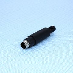 KLS1-294M-8B, вилка mini din 8 контактов на кабель