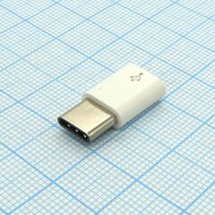 USB AD microUSB 5BF/ Type C, переходник с розетки microusb на вилку type c