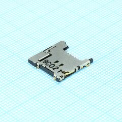 5031821852, гнездо памяти micro sd 8 контактов для поверхностного монтажа