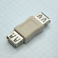 USB ADAPTER AF/AF, переходник с розетки usb тип a на розетку usb тип a