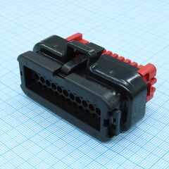 CKK7353-1.5-21KJ, корпус разъема на провод 35 pin, 4мм черный, без контактов