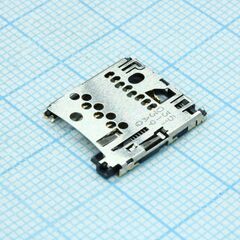 2201778-1, сокета memory card rcp 8 контактов 1.1мм угловая для поверхностного монтажа ток контакта 0.5a лента на катушке