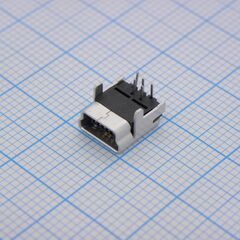 548190519, разъем mini usb тип b, usb 2.0, розетка, 5 вывод(-ов), монтаж в сквозное отверстие