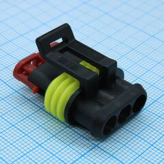CKK7031-1.5-21B, корпус разъема, серия 1.5, розетка, 3 контакта, шаг-6мм operating voltage 24v