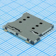 DS1138-11-06SS0BR, держатель micro sim. высота 1.38мм 6 контактов