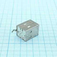 DS1099-01-WN0-FE, разъем usb тип b для вертикального монтажа, изолятор белый