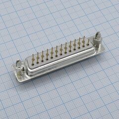 KLS1-221C-25-F-W, d-sub, розетка на плату