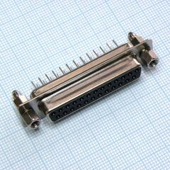 3-1634224-2, разъем d sub, серия amplimite hd-20, dc, гнездо, 25 контакт(-ов)