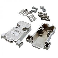 DSUB PLASTIC CASE (DN-9C), корпус к разъему d-sub пластиковый кожух, хромированный