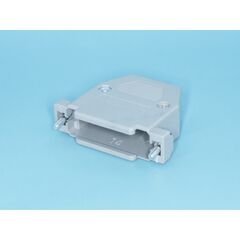 DP-25C-G, кожух для d-sub разьема 25 pin, пластик, серый