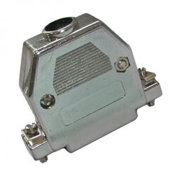 DSUB PLASTIC CASE (DN-25C), кожух к разъему d-sub 25pin пластиковый, хромированный