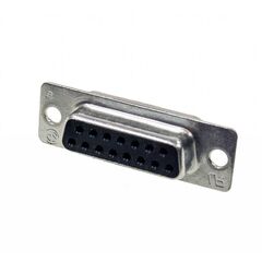 5-747909-2, разъем d sub, серия amplimite hdp-20, da, гнездо, 15 контакт(-ов)
