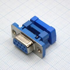 KLS1-222-09-F-L, d-sub разъем idc для плоского кабеля, стандартная плотность, розетка