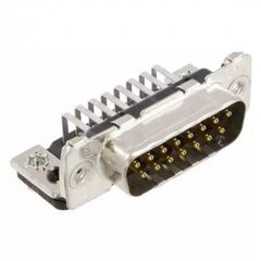 1-338169-2, разъем угловой d sub, серия amplimite hd-20, da, штекер, 15 контакт(-ов)