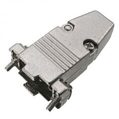 DM-09C (МЕТАЛЛ), кожух к разъему d-sub 9 pin, металлический, серый