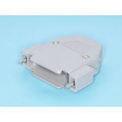 DP-25CR, корпус разъема 25 контактов, выход кабеля 45 градусов, серый