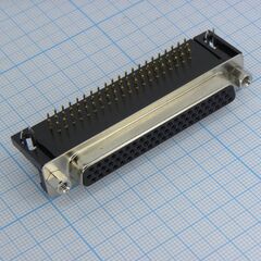 KLS1-315-62-F-B, d-sub разъем высокой плотности, пайка на плату, прямой угол, розетка