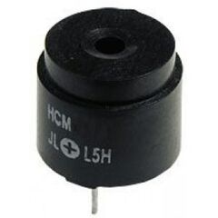HCM1612A, звукоизлучатель электромагнитный, +12v d=16mm 85db/60ma h=14 2.4khz