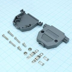 DS1045-25AP1S1-A, кожух для d-sub разьема 25 pin, пластик, серый