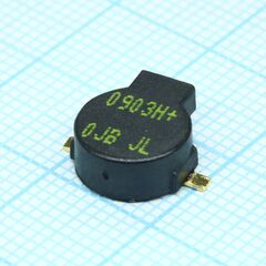 HCS0903H, звукоизлучатель электромагнитный, smd, +3в, 80 ма, 85 дб, 2730 гц, 9мм*10.5мм*4мм