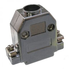DSUB PLASTIC CASE (DN-15C), корпус к разъему d-sub пластиковый кожух, хромированный