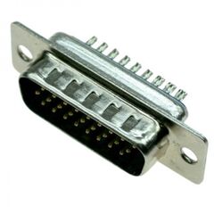 KLS1-214-26-M-L, d-sub разъем высокой плотности, пайка на кабель, вилка